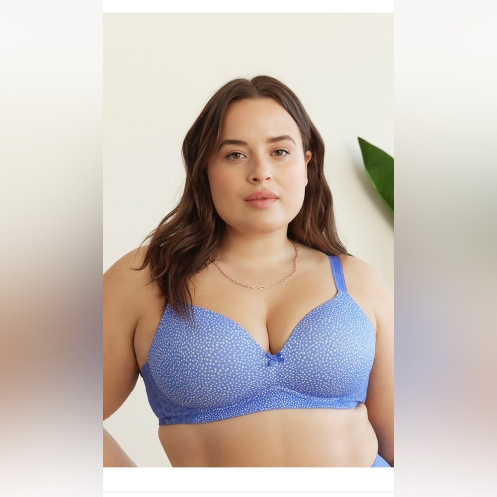 NWT- Deesse wireless bra “Baja Blue”